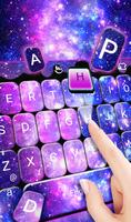 Gotas líquidas de la galaxia Tema del teclado captura de pantalla 2