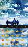 Listen To Sea Keyboard Theme screenshot 1