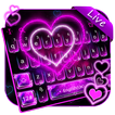 Viva Neon Coração Keyboard Tema