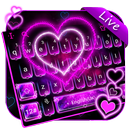 Live Neon Heart Keyboard Theme APK