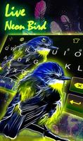 Live Neon Bird Keyboard Theme Affiche