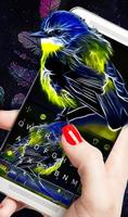 Live Neon Bird Keyboard Theme Screenshot 1