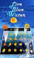 Live 3D Blue Water Keyboard Theme 截图 3