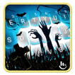 Live Halloween Graveyard Keyboard Theme
