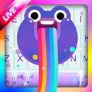 Live Frog Rainbow Keyboard Theme APK