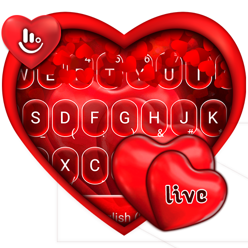 Live Red Romantic Heart Stylish Reading