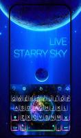 Live Starry Sky Keyboard Theme постер