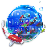 Live Cute Swimming Fish Emoji Keyboard Theme simgesi