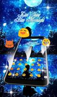 Live 3D Blue Moonlight Keyboard Theme ảnh chụp màn hình 3