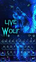Live Sparkle Wolf Keyboard Theme poster