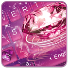 Icona Live Sparkling Diamonds Keyboard Theme