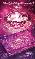 Live Sparkling Diamonds Keyboard Theme poster