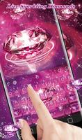 Live Sparkling Diamonds Keyboard Theme capture d'écran 3