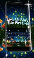 Live 3D Fairy Tale Fireflies Keyboard Theme Affiche