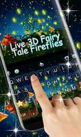 Live 3D Fairy Tale Fireflies Keyboard Theme capture d'écran 1