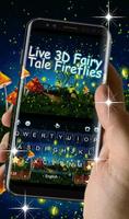 Live 3D Fairy Tale Fireflies Keyboard Theme capture d'écran 2