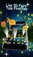 Live 3D Fairy Tale Fireflies Keyboard Theme capture d'écran 3