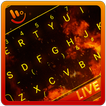 Live 3D Cool Flaming Fire Keyboard Theme