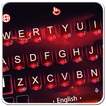 Live 3D Red Lightning Keyboard Theme