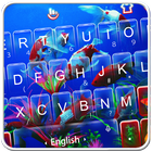 Live 3D Swimming Fish Keyboard Theme icône