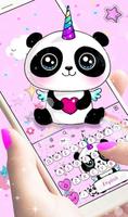Lovely Cuteness Pink Panda Unicorn скриншот 2