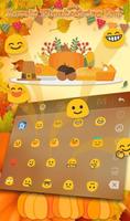 Lovely Thanksgiving Day Keyboard Theme captura de pantalla 3
