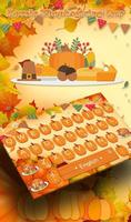 Lovely Thanksgiving Day Keyboard Theme Affiche