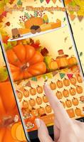 Lovely Thanksgiving Day Keyboard Theme captura de pantalla 2