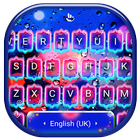 Luminous Raindrops Keyboard Theme icône