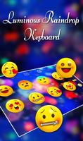 Luminous Raindrops Keyboard Theme captura de pantalla 3
