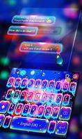 Luminous Raindrops Keyboard Theme captura de pantalla 1