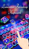Luminous Raindrops Keyboard Theme captura de pantalla 2