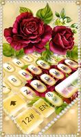 Luxury Rose Diamond Keyboard Theme 海报