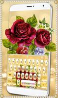 Luxury Rose Diamond Keyboard Theme 截图 3