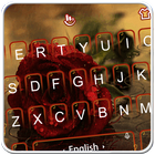 3D Live Rose Rainy Day Keyboard Theme icône