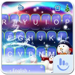 Live 3D Magic Christmas Keyboard Theme