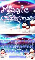 Live 3D Magic Christmas Keyboard Theme постер