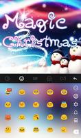 برنامه‌نما Live 3D Magic Christmas Keyboard Theme عکس از صفحه