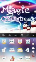 برنامه‌نما Live 3D Magic Christmas Keyboard Theme عکس از صفحه