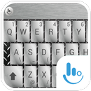 Metal Silver Keyboard Theme APK