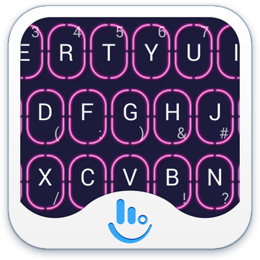 Miss Neon Keyboard Theme
