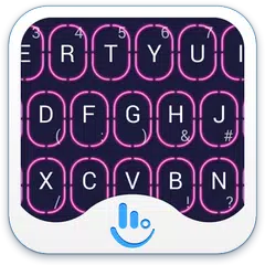 Miss Neon Keyboard Theme