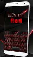 Modern Black Red Light Keyboard Theme capture d'écran 2