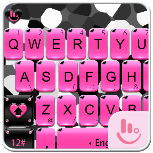 Pink Zebra Keyboard Theme