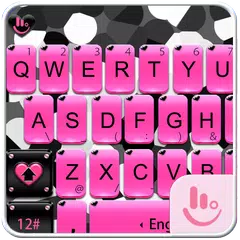 Pink Zebra Keyboard Theme アプリダウンロード