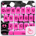 Pink Zebra Keyboard Theme ikon
