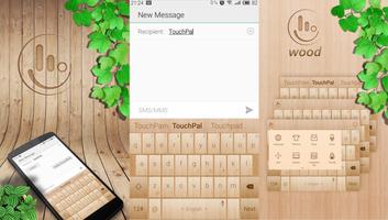 TouchPal Natural Wood Theme ảnh chụp màn hình 3