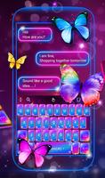 Swell Colorful Neon Butterfly Keyboard ảnh chụp màn hình 1