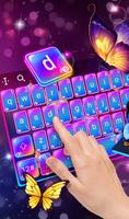 Swell Colorful Neon Butterfly Keyboard screenshot 2