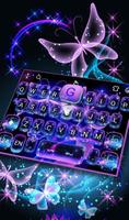 Neon Blue Butterfly imagem de tela 2